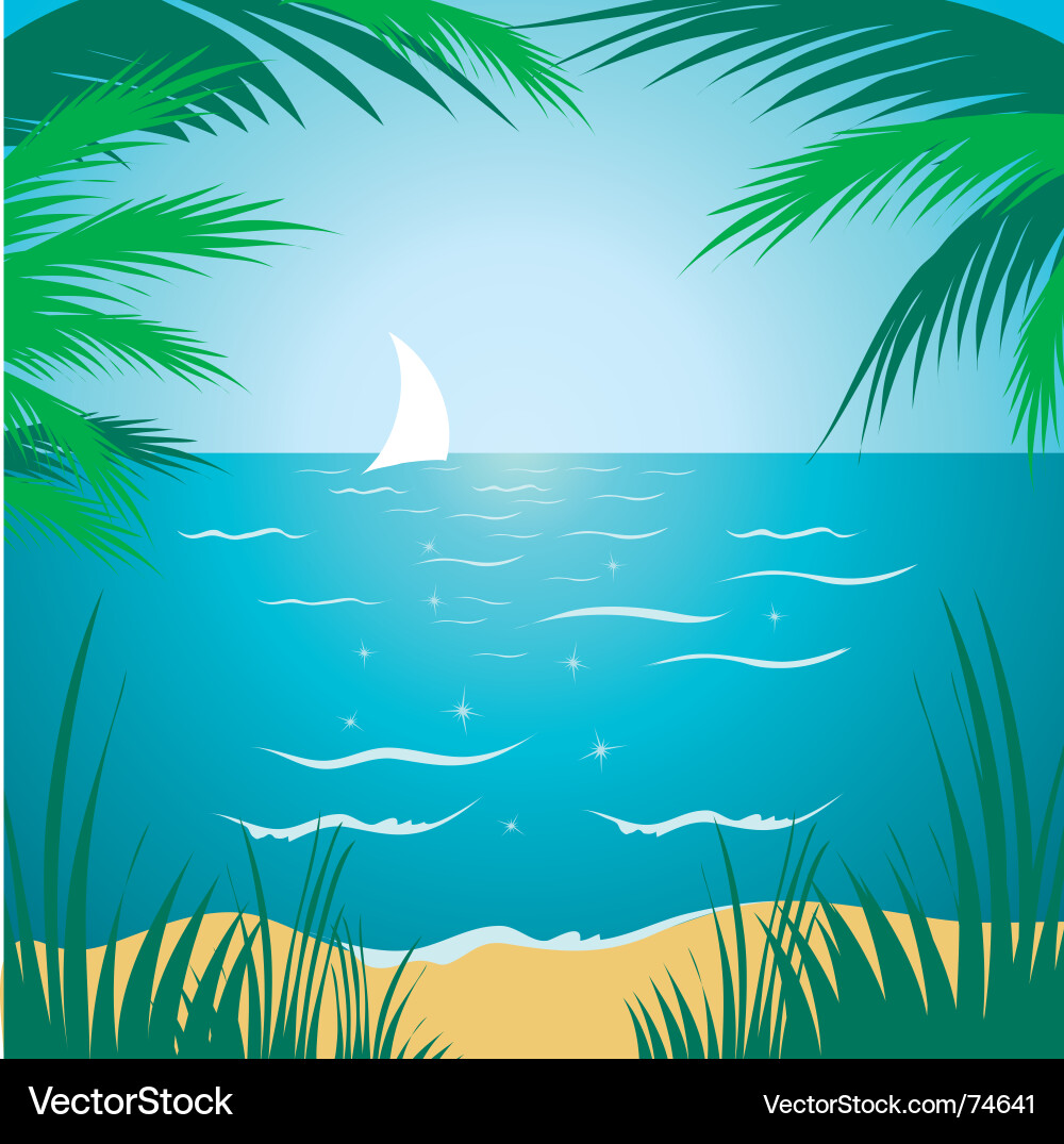 Tropical background Royalty Free Vector Image - VectorStock