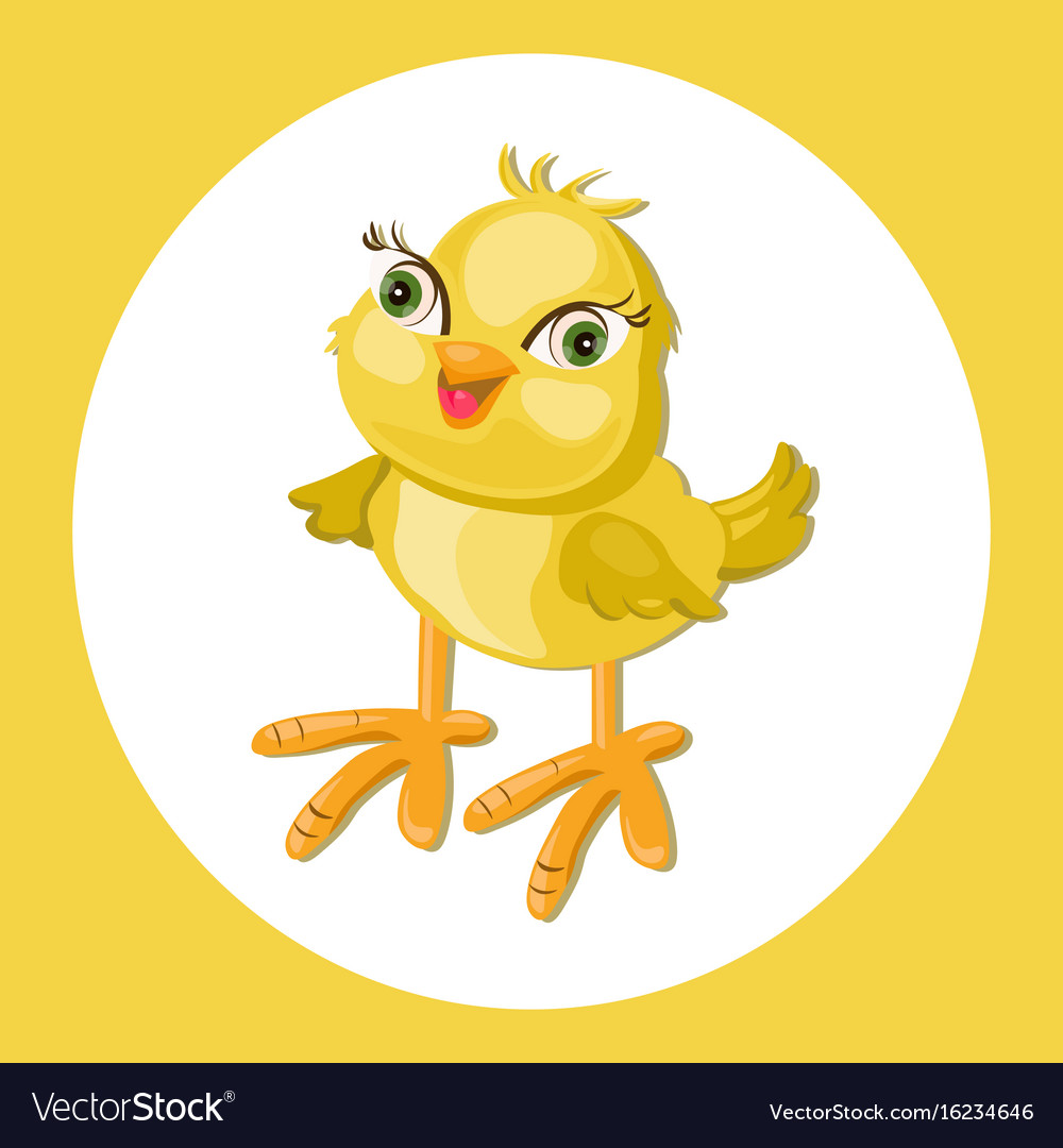 Cute Chicken Funny Cartoon Royalty Free Vector Image
