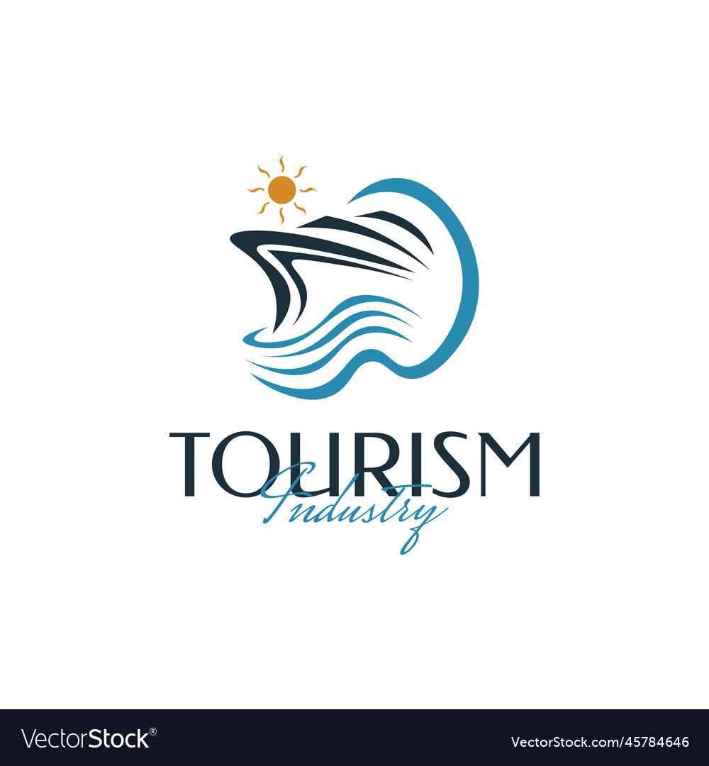 Elegant yacht or cruise logo design