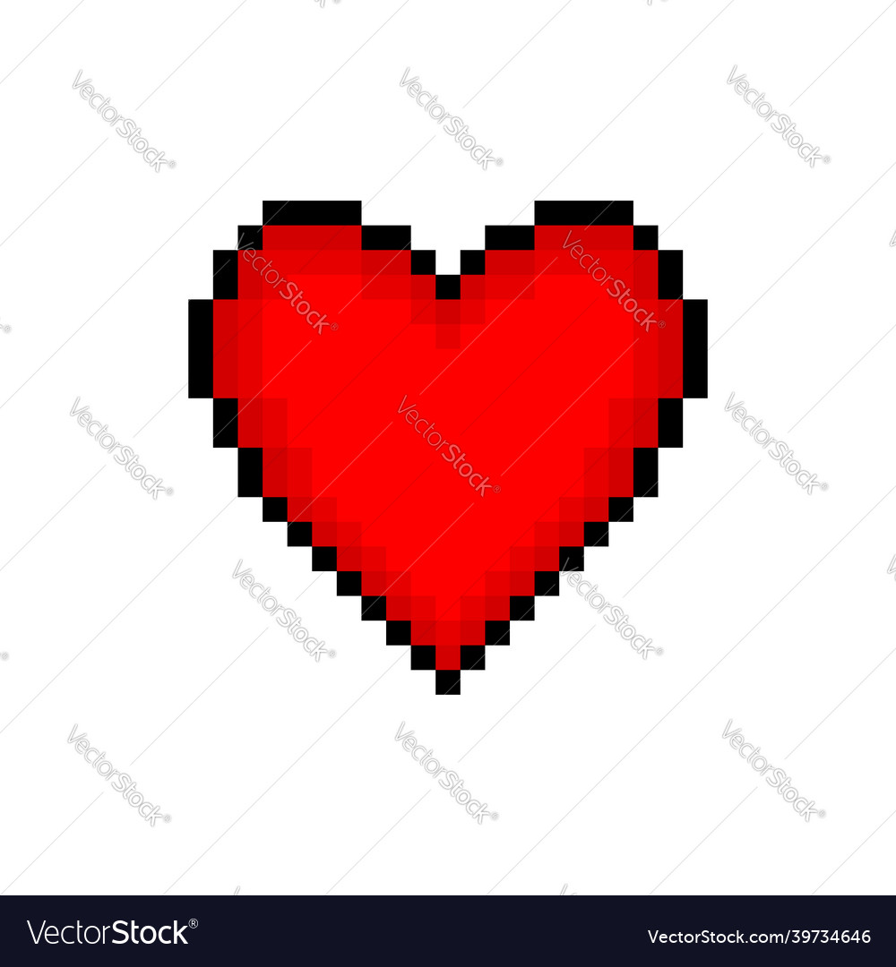 8 Bit Heart Vector