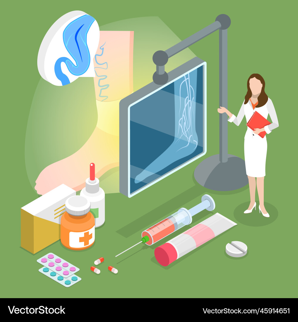 3d isometric flat conceptual Royalty Free Vector Image