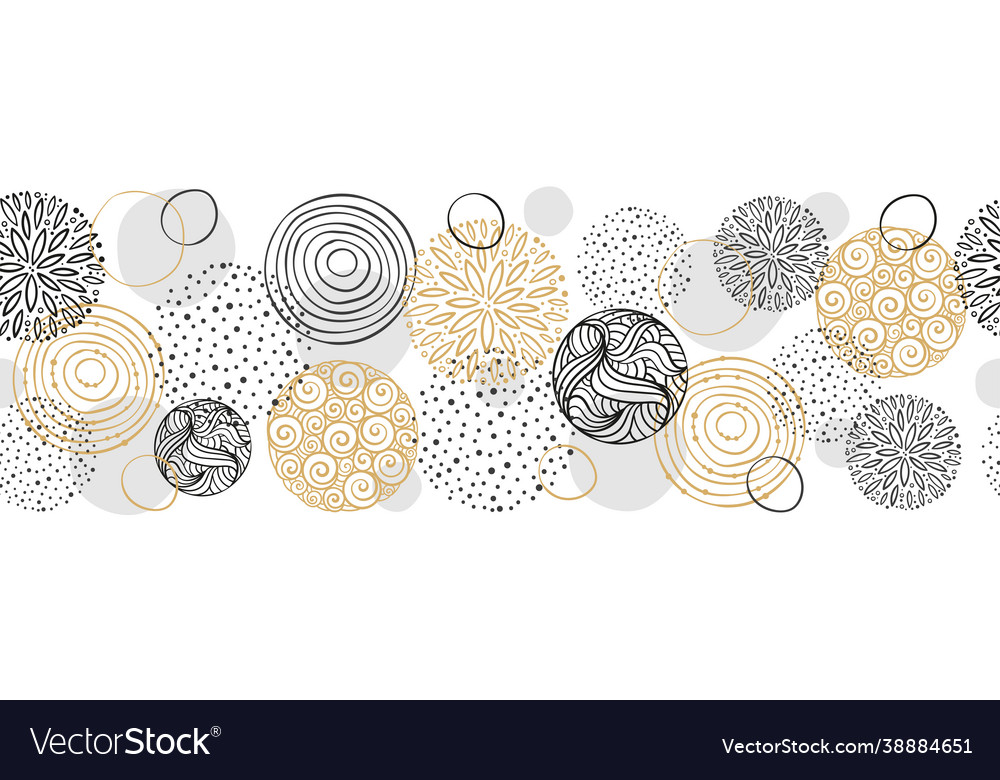 Abstrakte und elegante Doodle nahtlose Musterhand