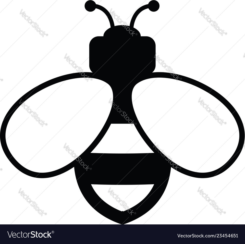 Bee icon Royalty Free Vector Image - VectorStock