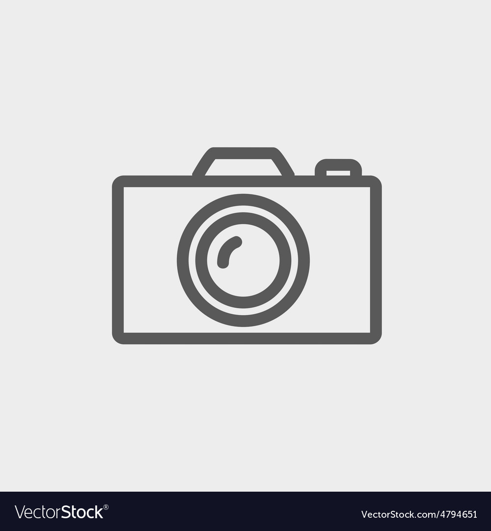 Camera thin line icon