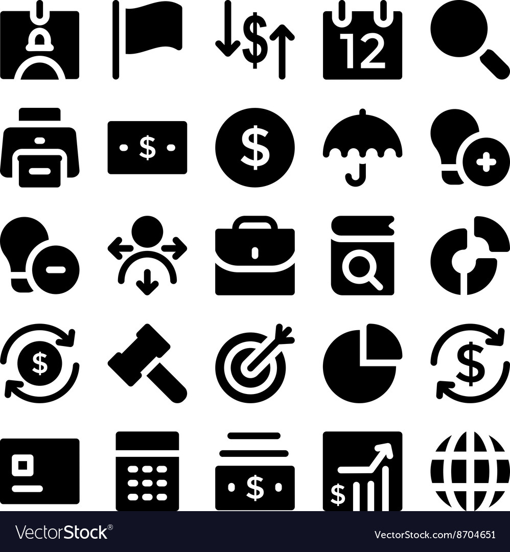 Finanzen und Geld Icons 2