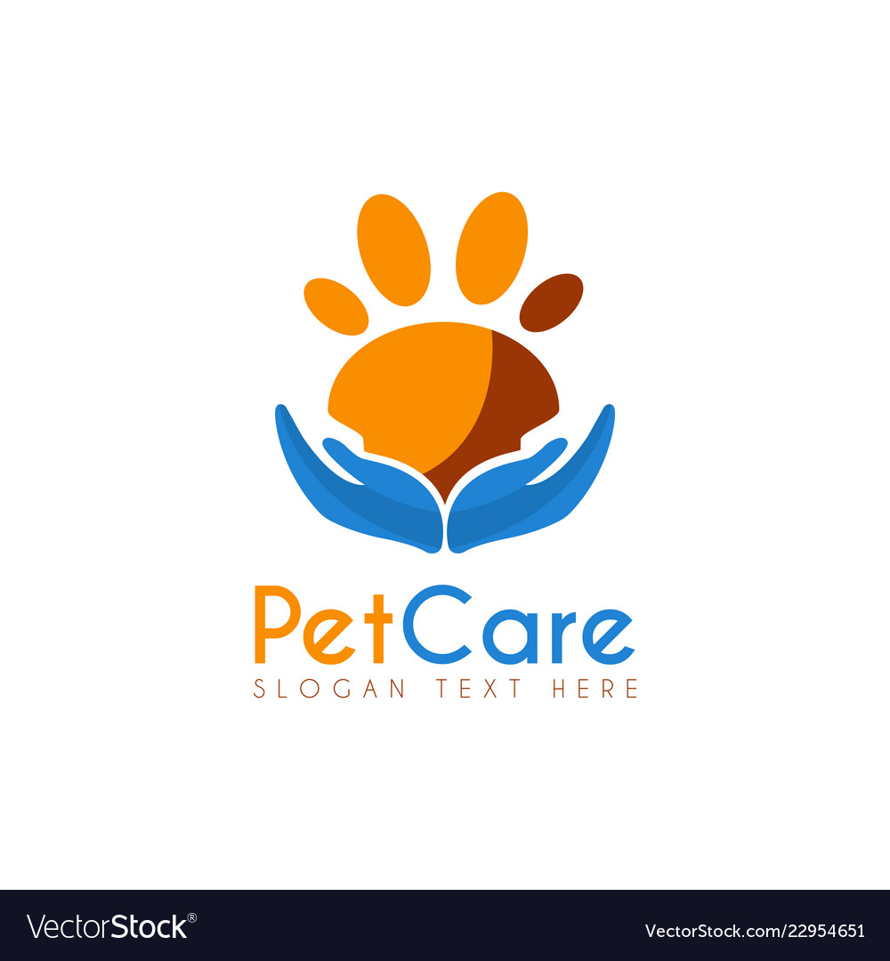 Pet care logo icon symbols and app icon Royalty Free Vector