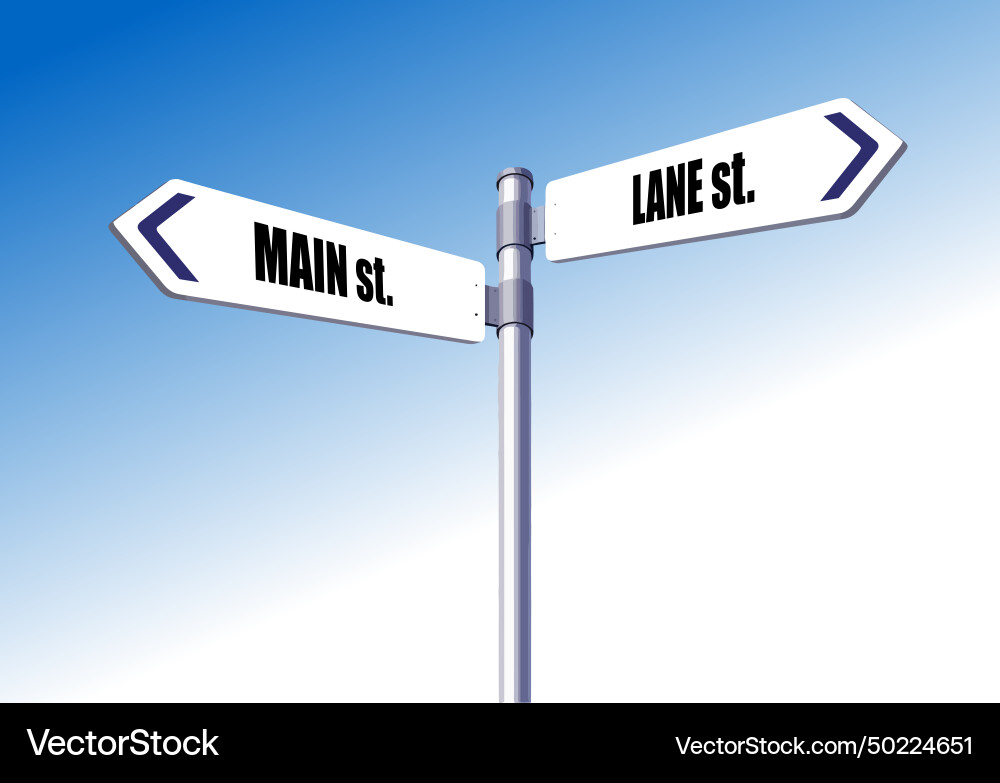 Pointer in different directions 3d hand drawn Vector Image