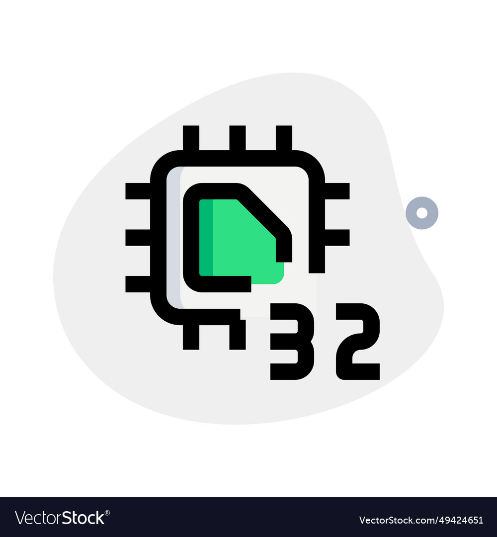 Processing unit with a 32-bit data capacity