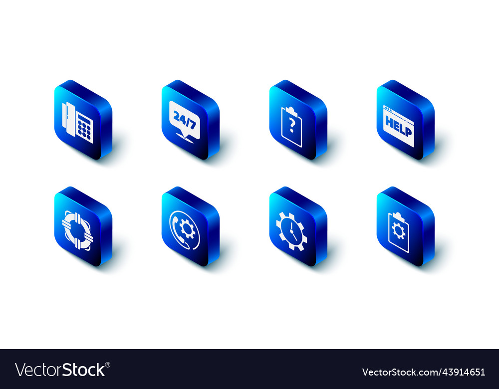 Set clock 24 hours clipboard with question marks vector image Set clock 24 hours clipboard with question marks