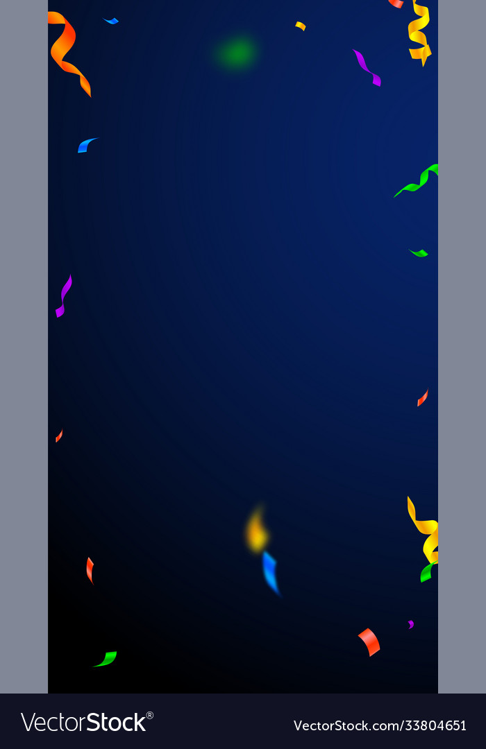 Streamers and confetti festive tinsel Royalty Free Vector