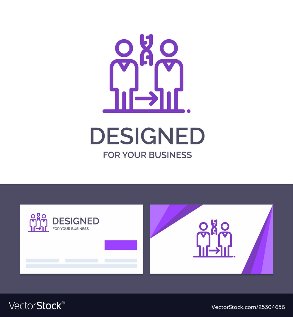 Creative business card and logo template dna