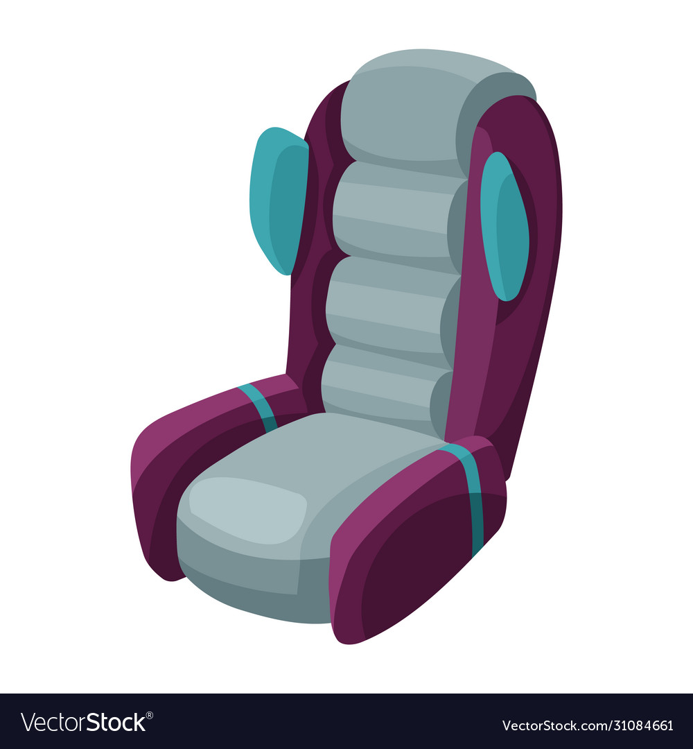 Baby car seat cartoon flat style safety seat Vector Image Baby car seat cartoon flat style safety seat Vector Image