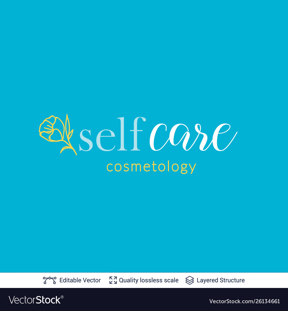 Beauty room or salon cosmetologist logo design