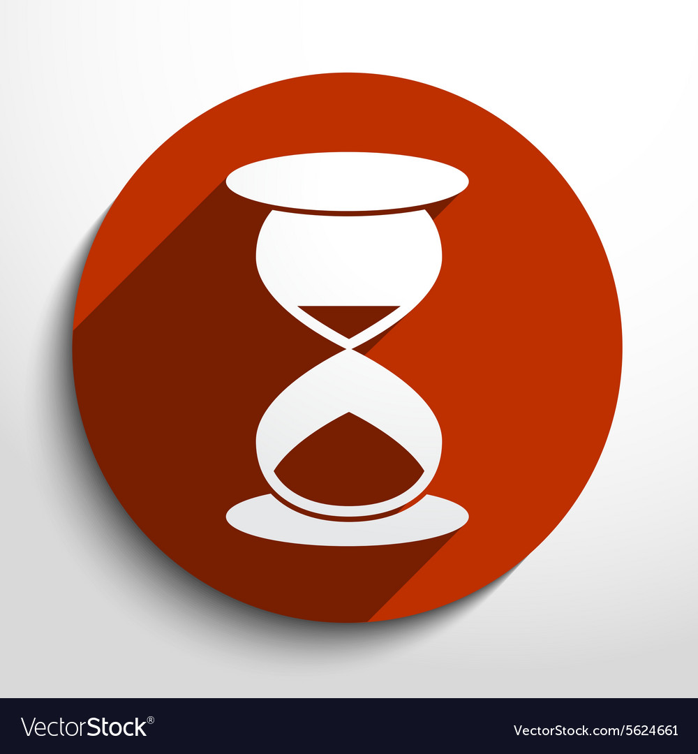 Hourglass web flat icon