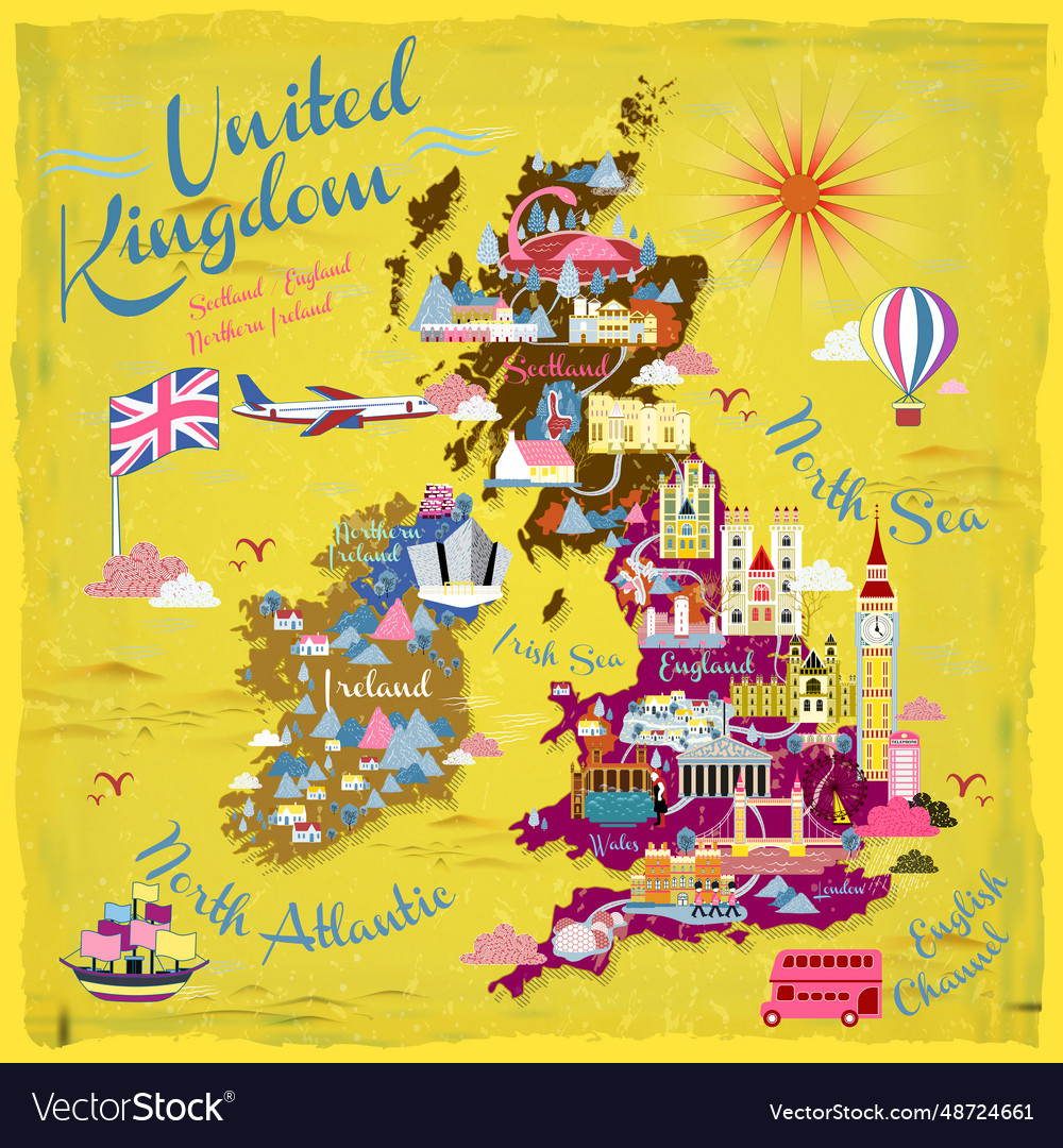 United kingdom travel map