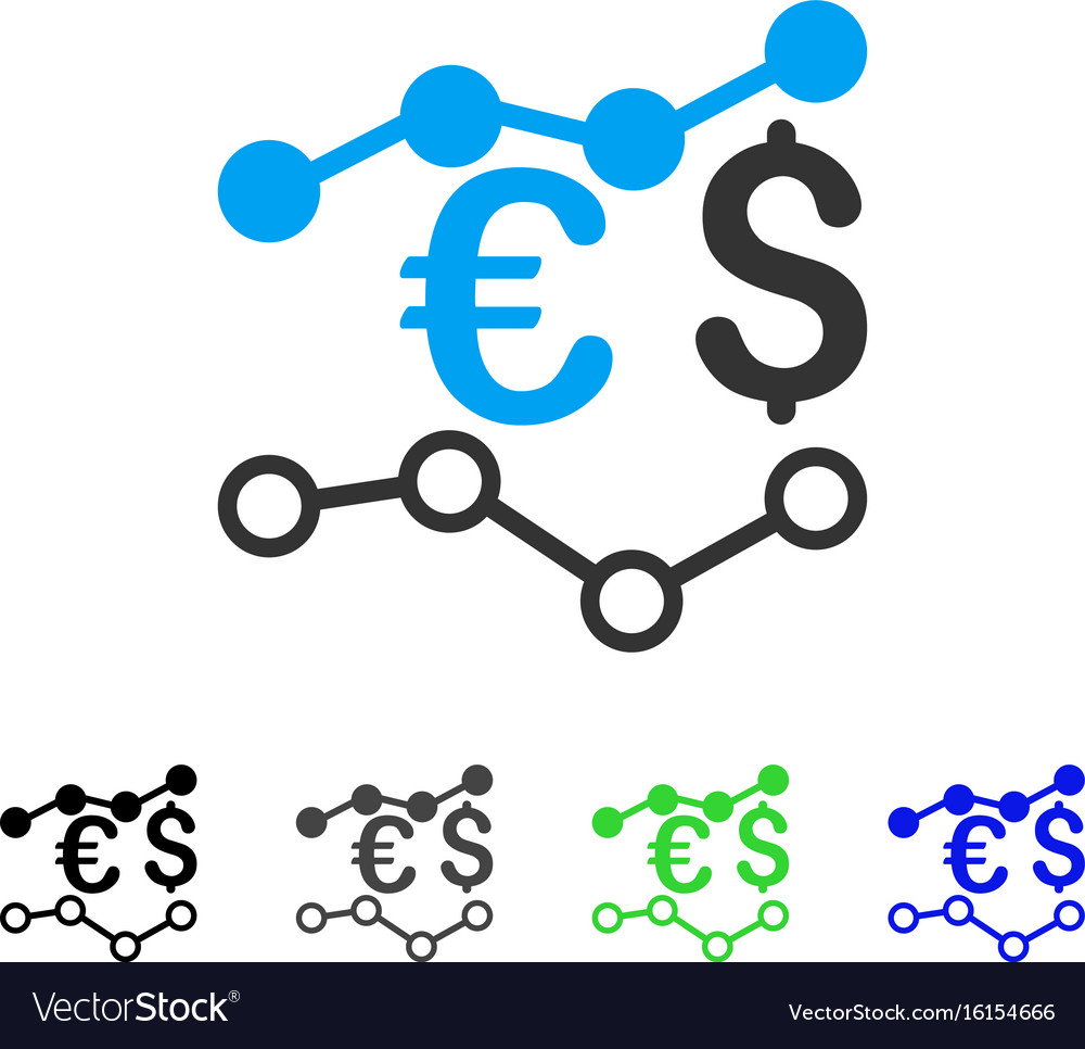 Currency Charts Flat Icon Royalty Free Vector Image Charts Flat Icon Royalty Free Vector Image