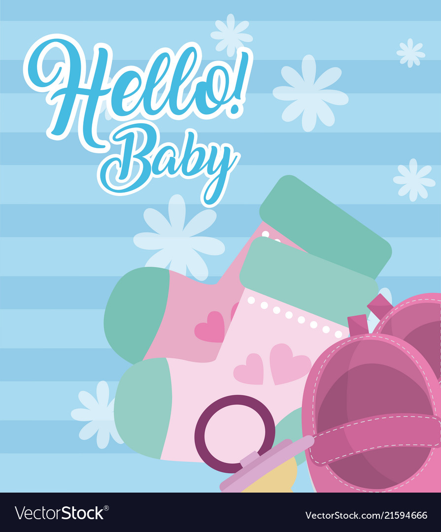 Hello baby card