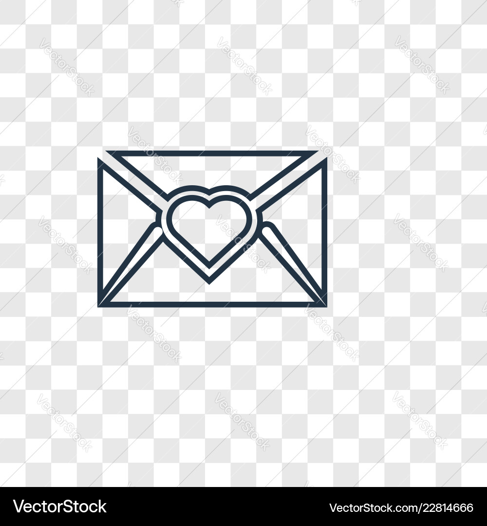 Message concept linear icon isolated Royalty Free Vector