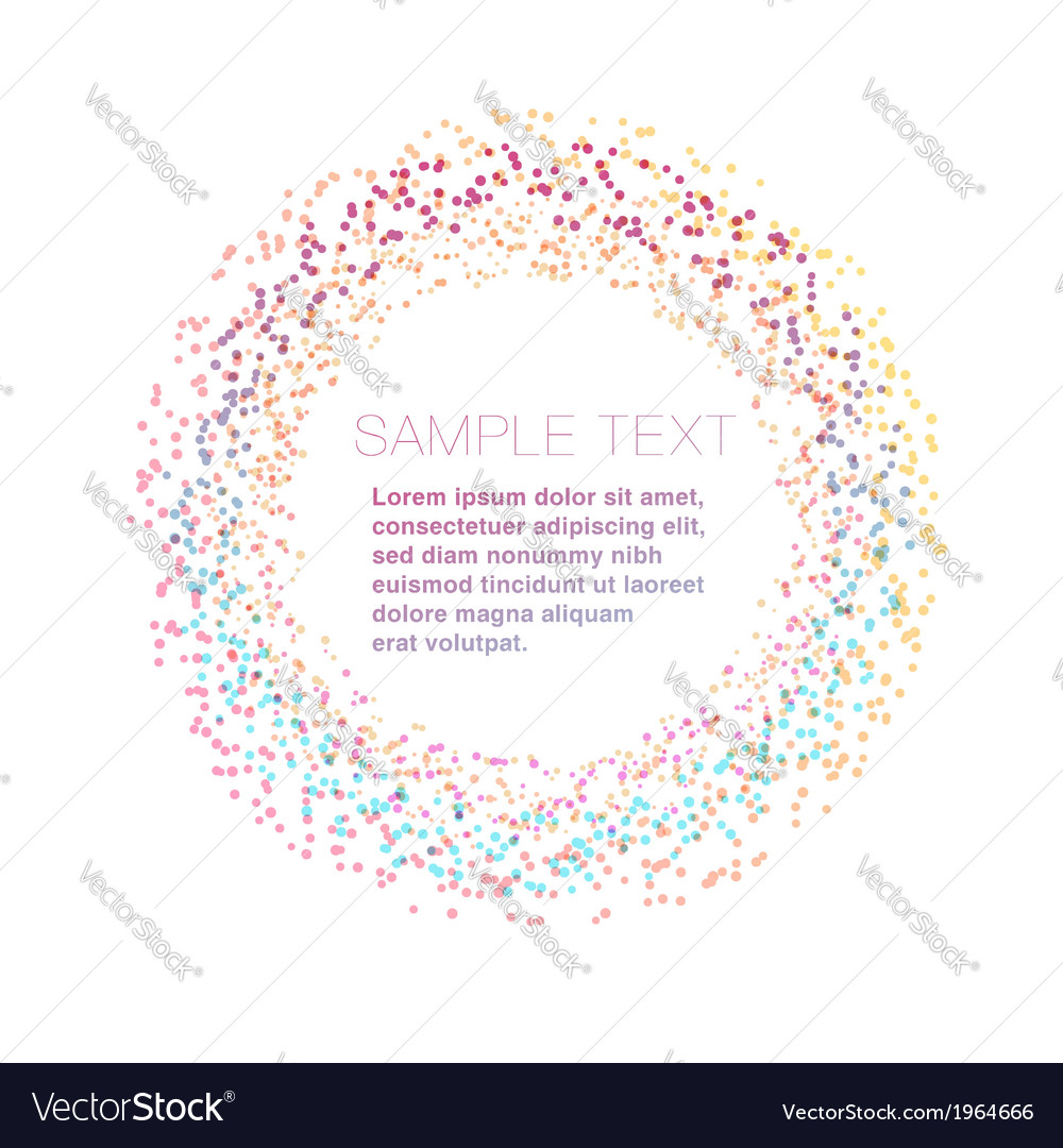 Modern particle ring design element