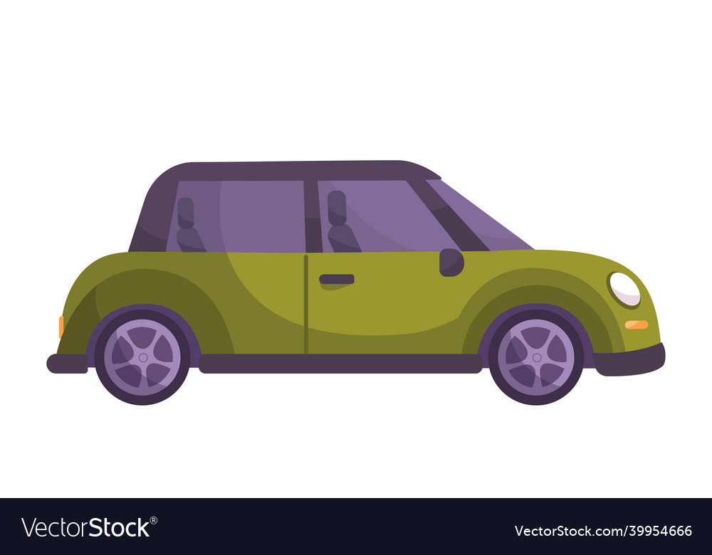 Small car parking composition Royalty Free Vector Image