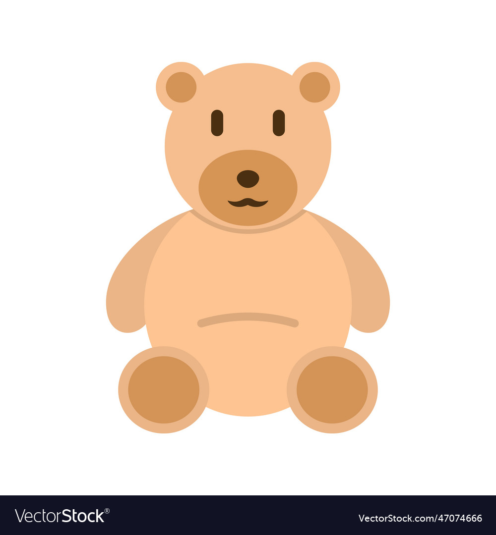 Teddy bear icon image suitable for mobile Vector Image