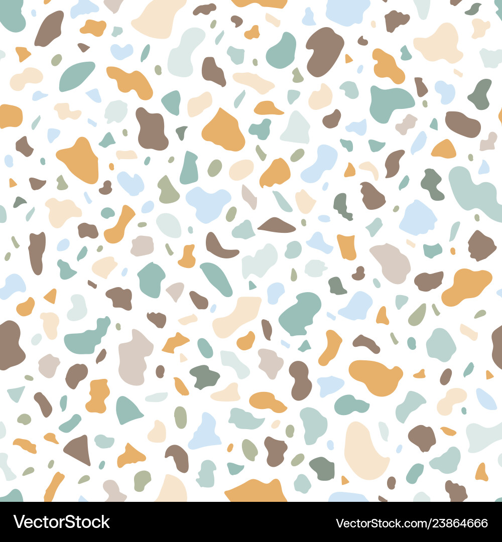 Terrazzo seamless pattern texture Royalty Free Vector Image