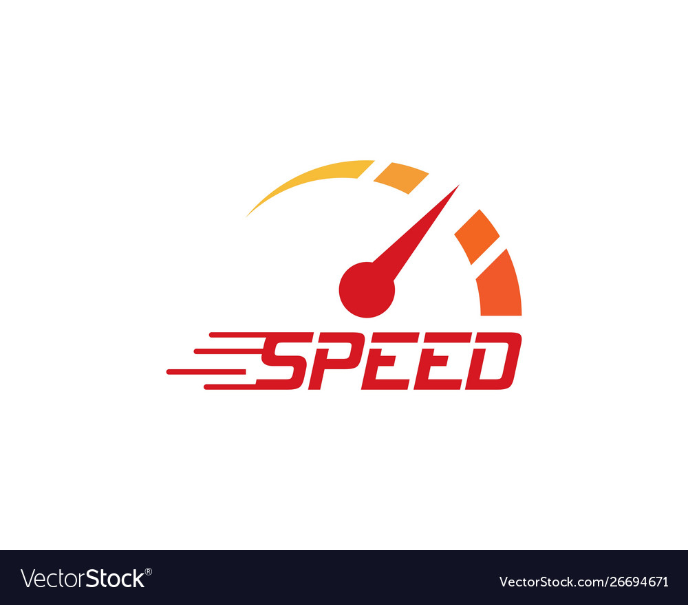 Faster logo template Royalty Free Vector Image