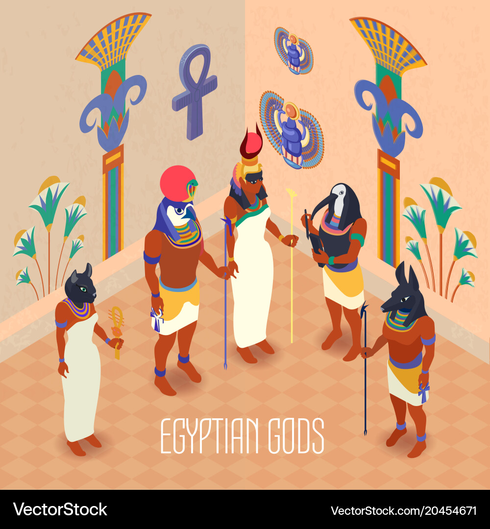 Isometric egypt Royalty Free Vector Image - VectorStock