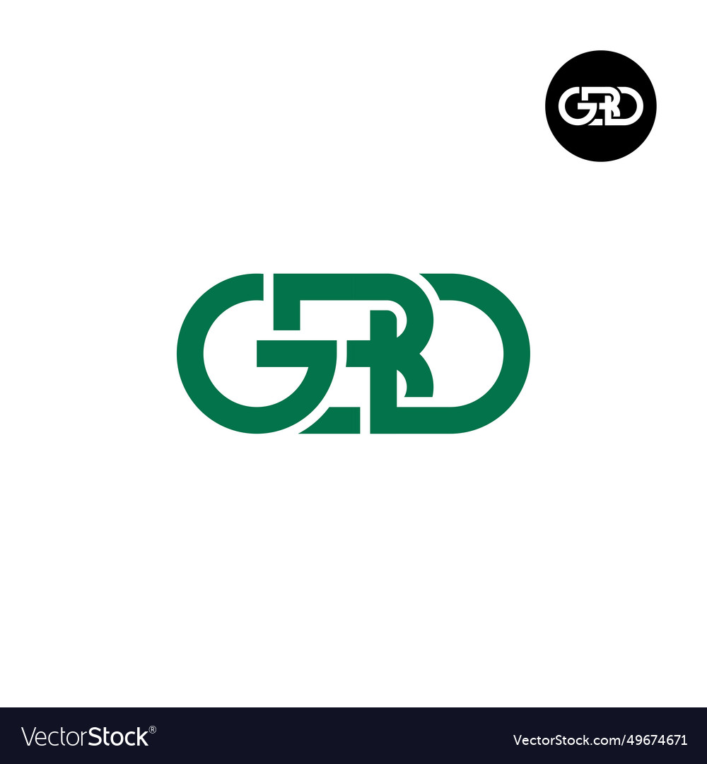 Letter gbd monogram logo design