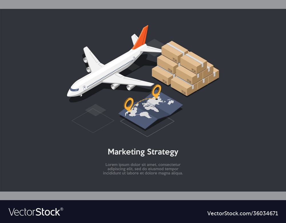 Marketing strategy in cartoon Royalty Free Vector Image Marketing strategy in cartoon Royalty Free Vector Image
