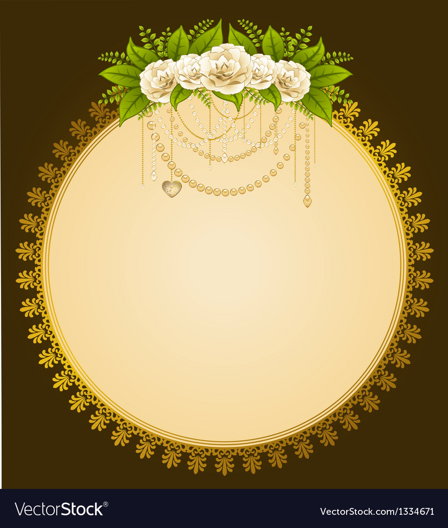 Ornate floral frame