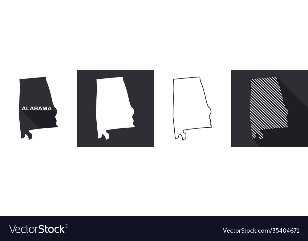 State alabama map united states