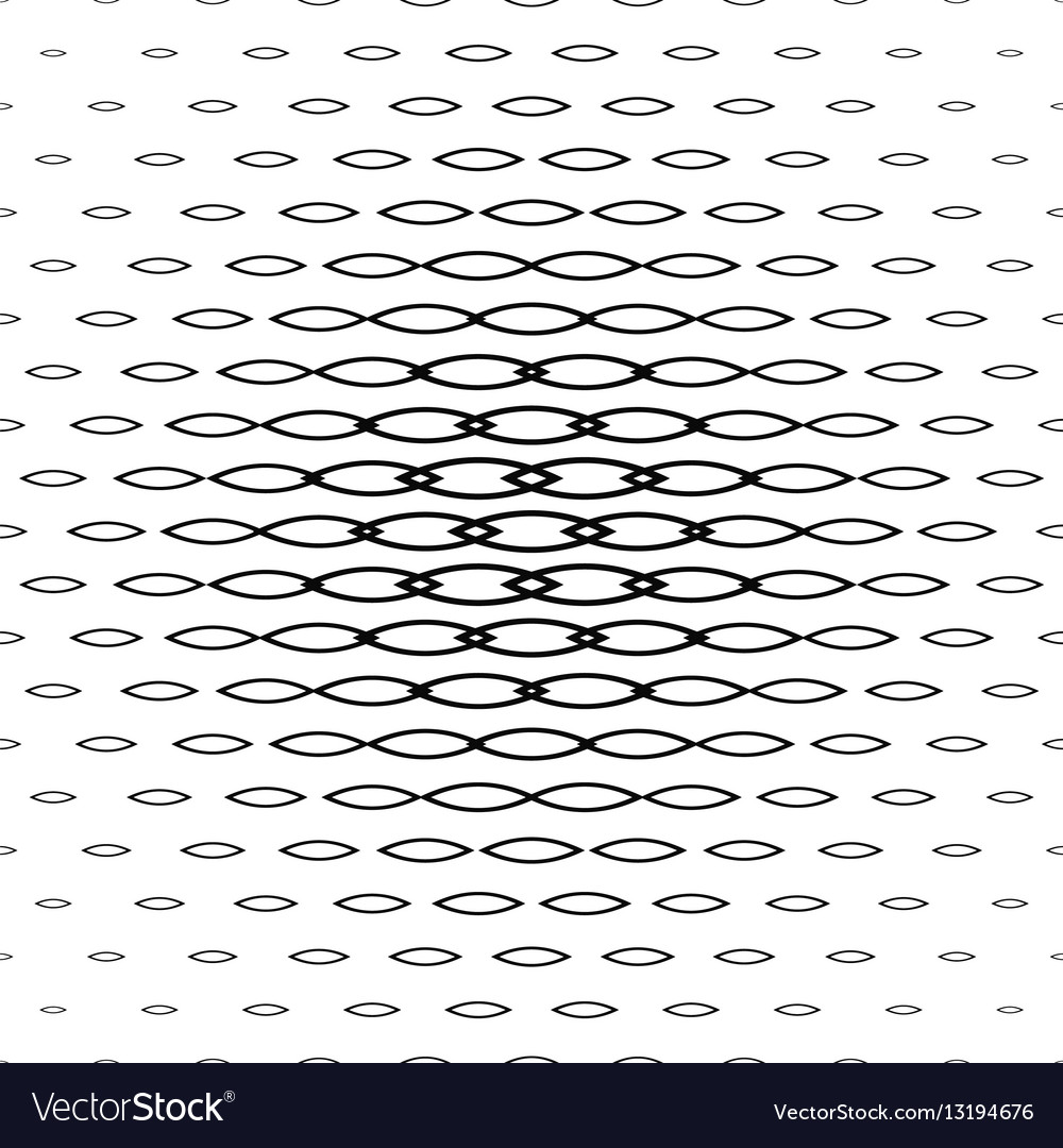 Abstract monochrome curved shape pattern