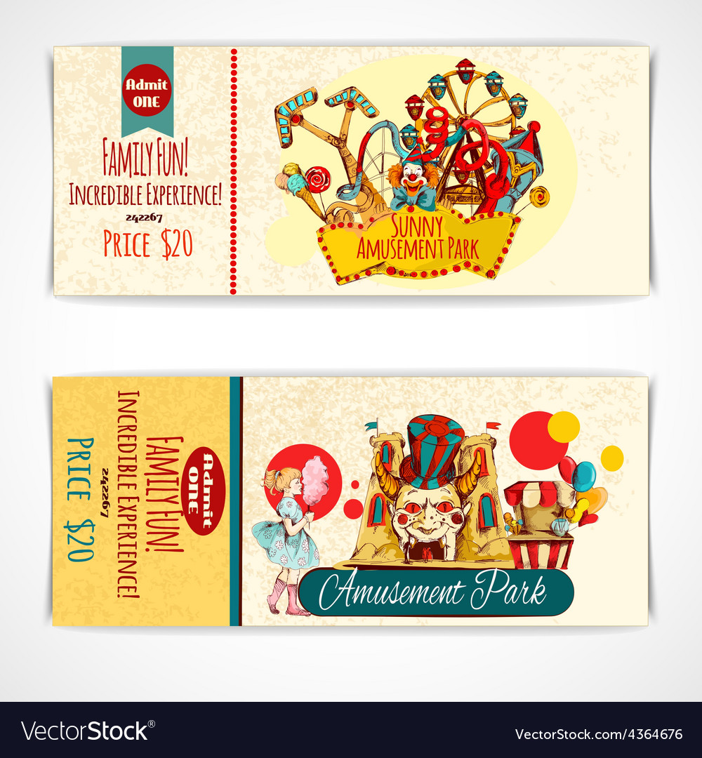 Theme Park Ticket Template