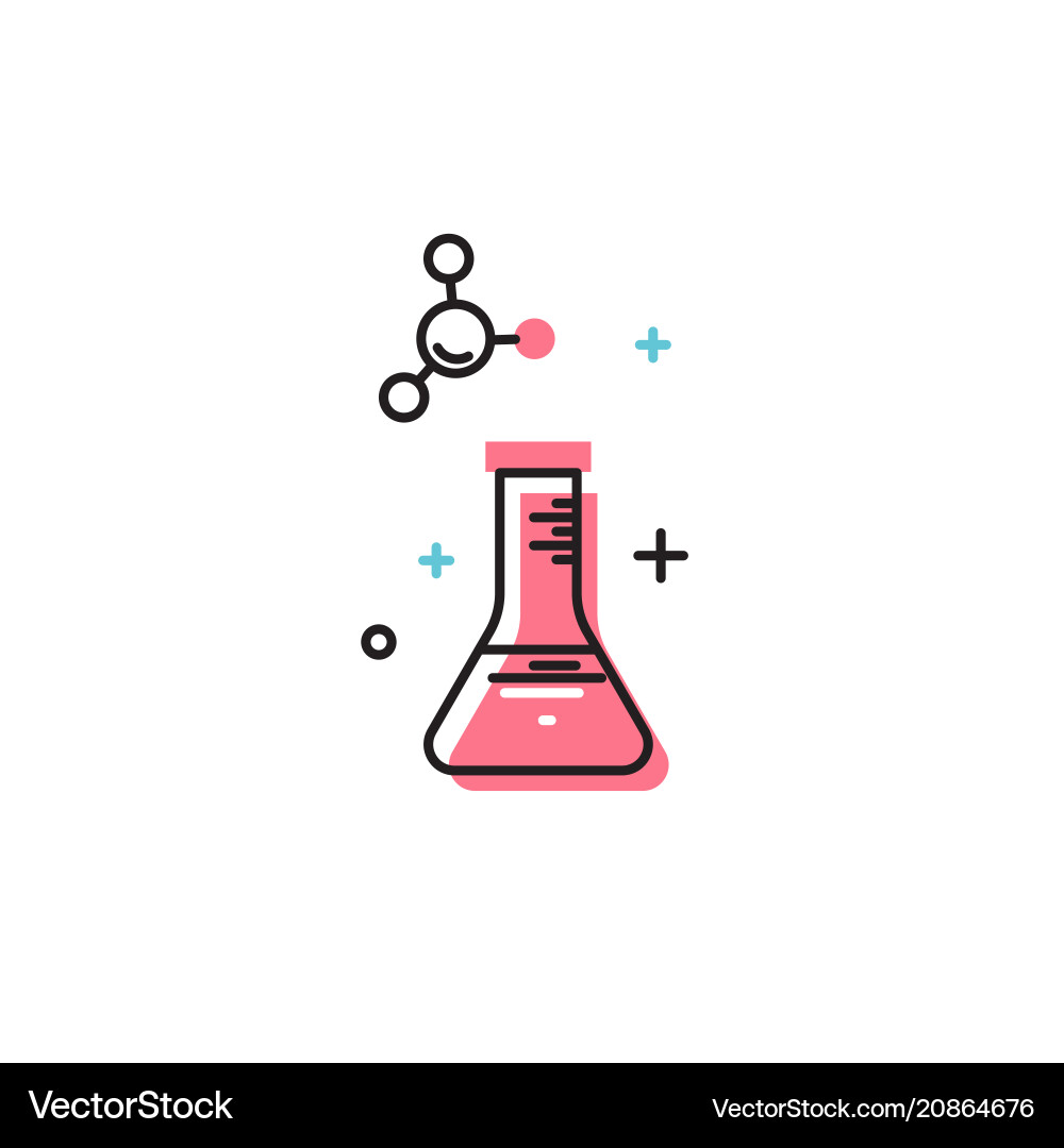 Beaker icon Royalty Free Vector Image - VectorStock