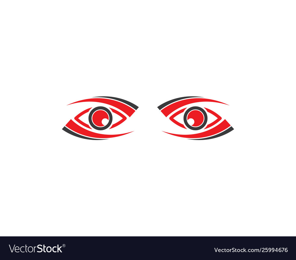 Eye icon logo template