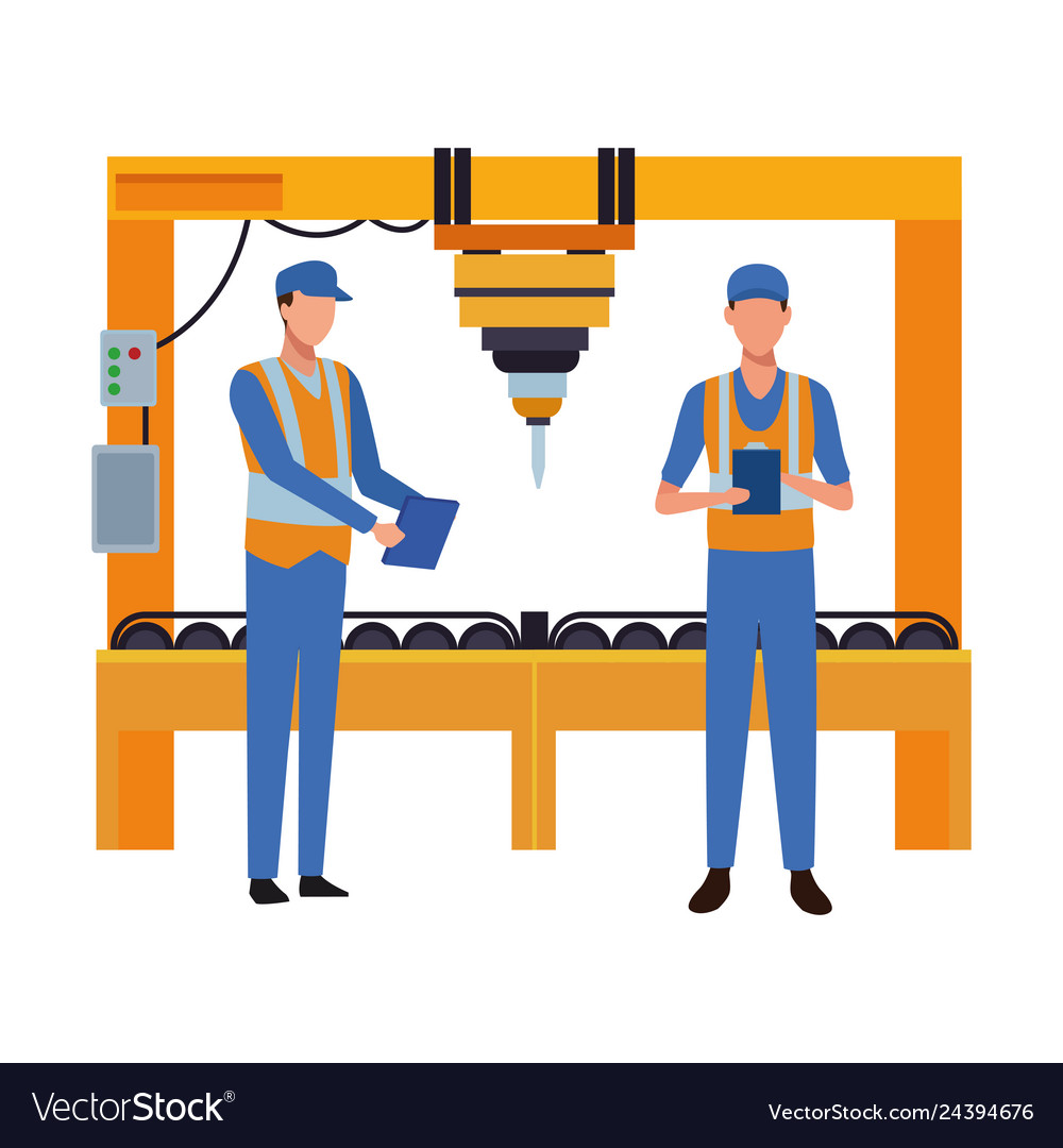 Industry manufacturing cartoon Royalty Free Vector Image