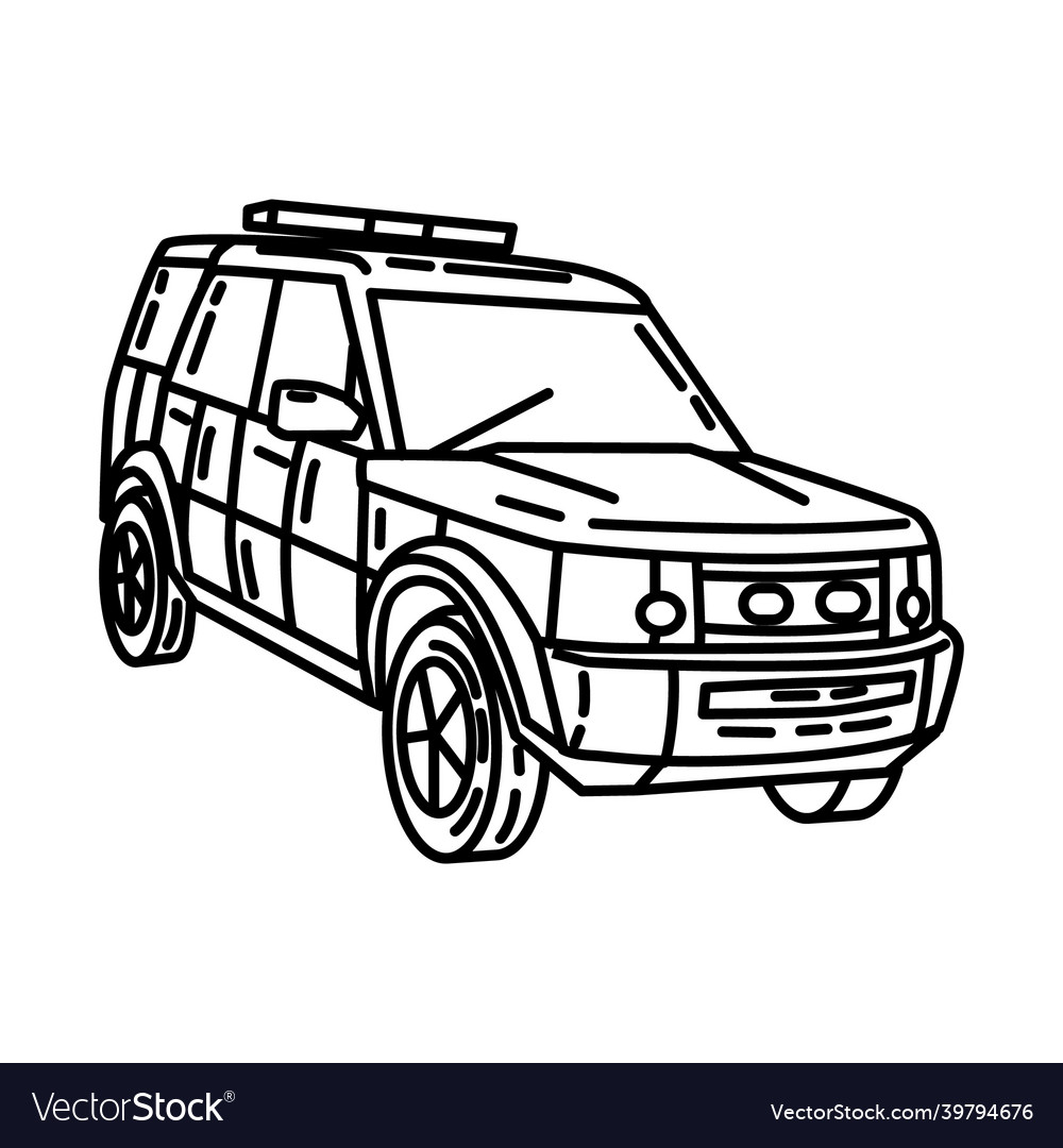 National highways traffic officers icon doodle