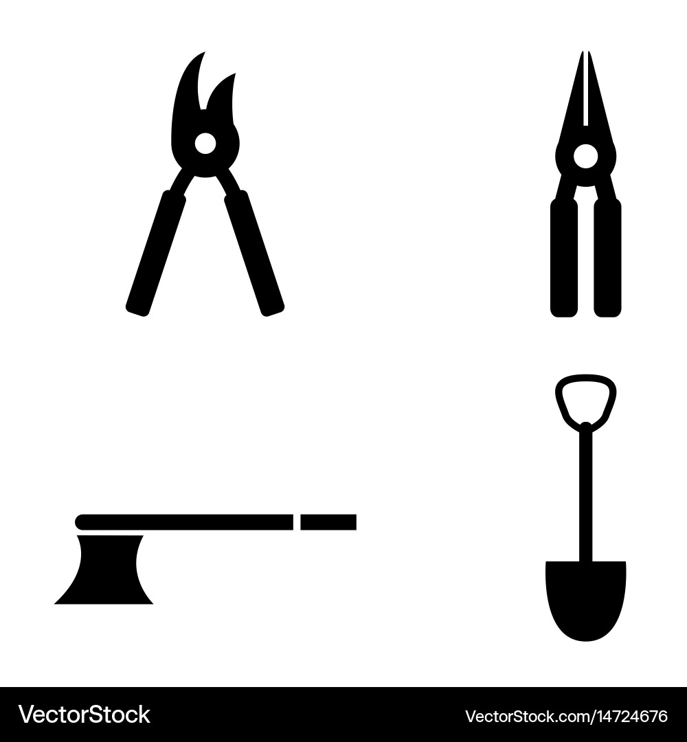 Tools icon set Royalty Free Vector Image - VectorStock