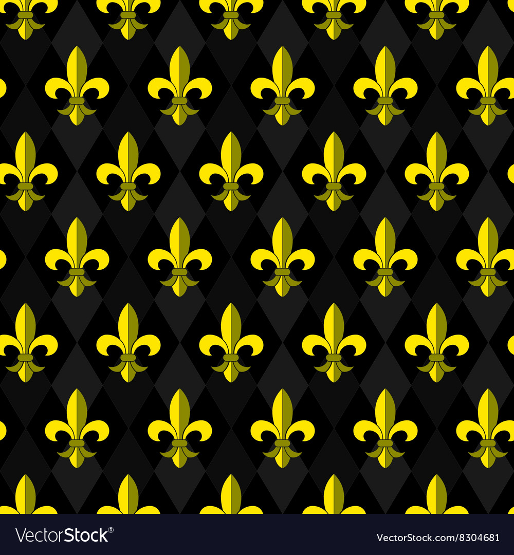 Fleur-de-lis seamless pattern