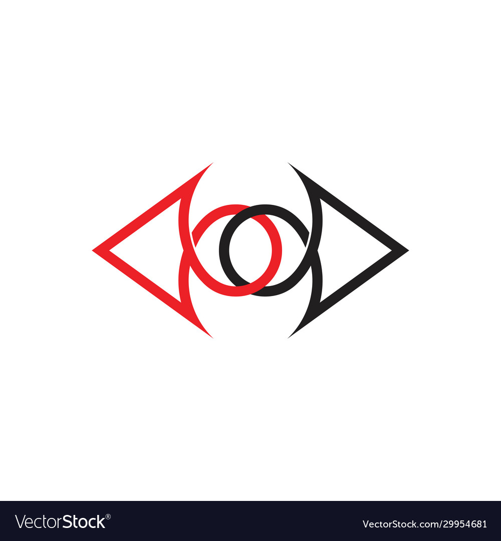 Linked arrow overlapping logo