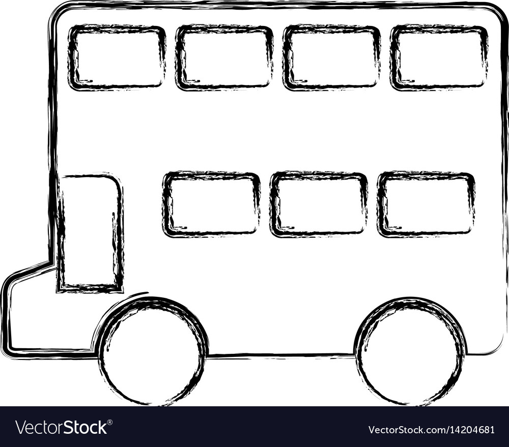 London bus isolated icon Royalty Free Vector Image