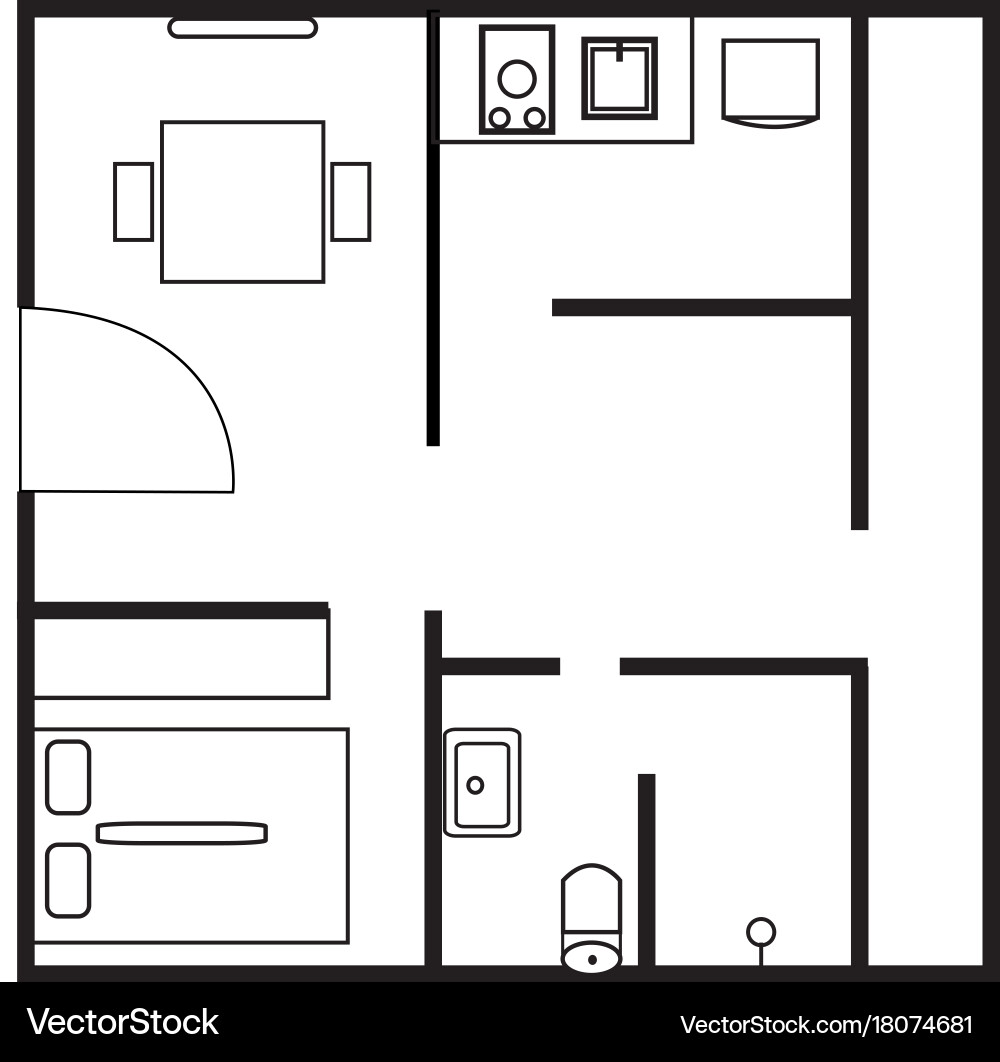 Plan icon on white background flat style Vector Image