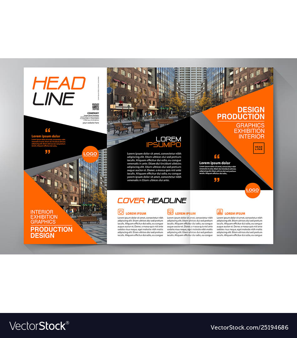 Brochure 3 fold flyer design a4 template