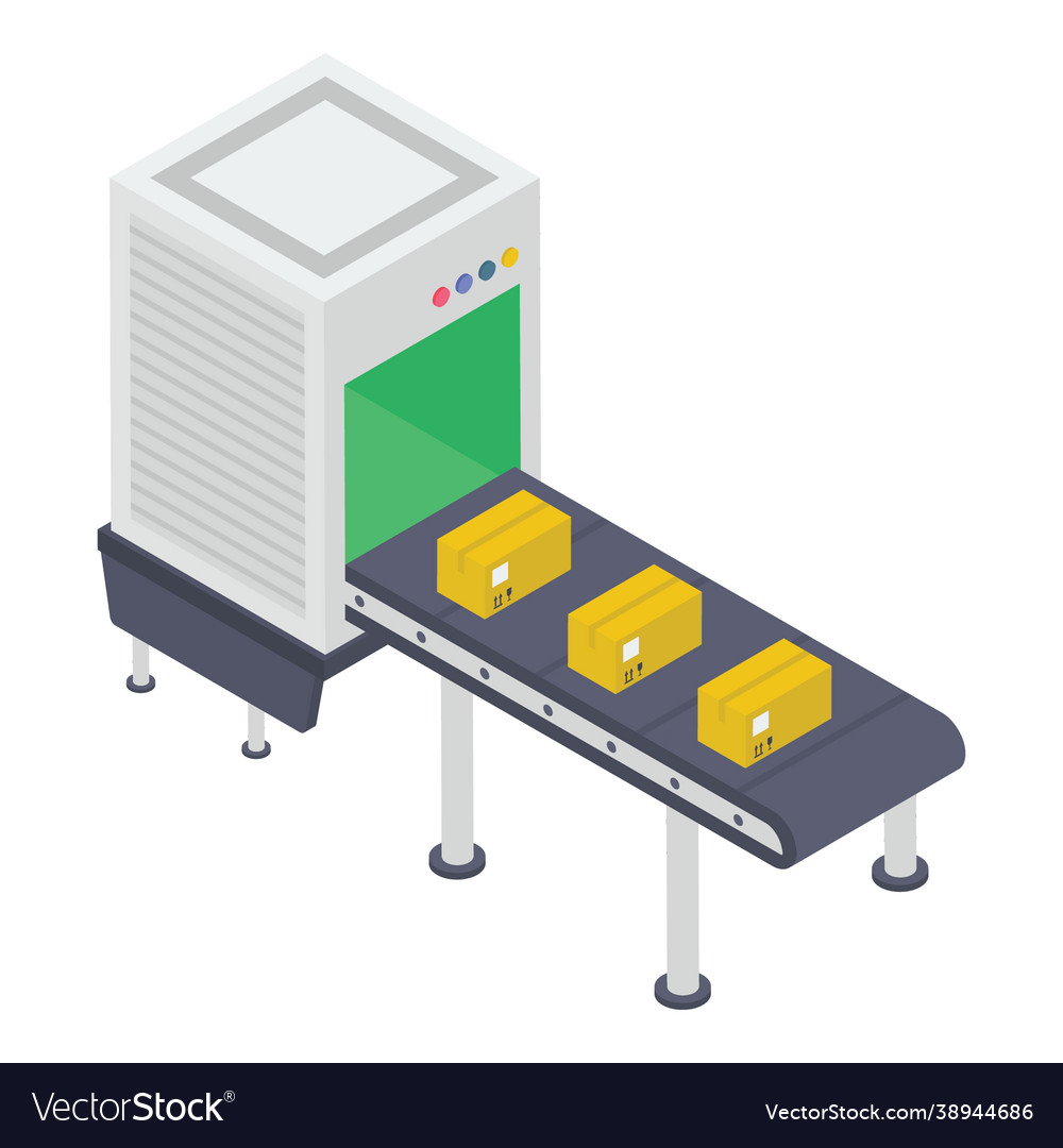 Conveyor belt Royalty Free Vector Image VectorStock