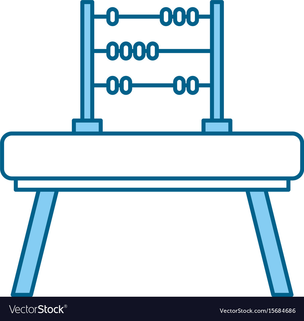 Math abacus isolated icon