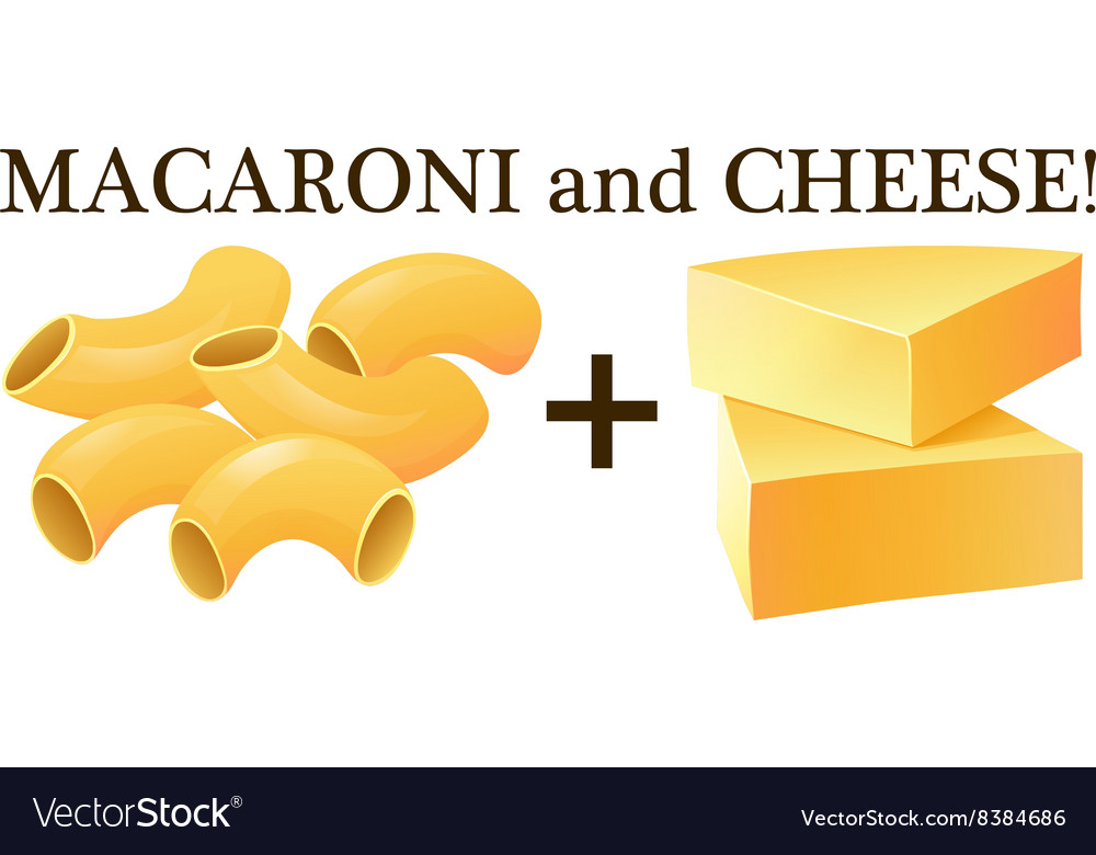 Raw macaroni and cheese