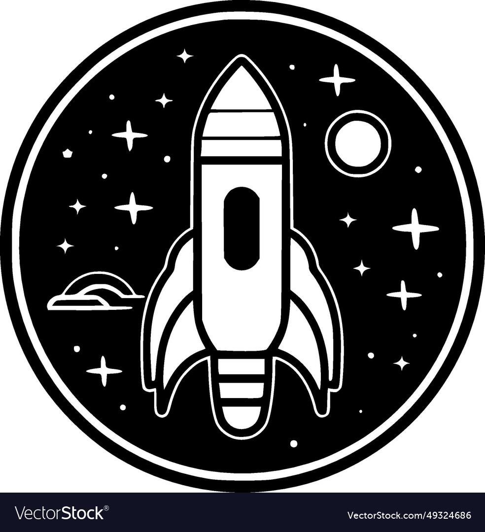 Space - minimalist and simple silhouette