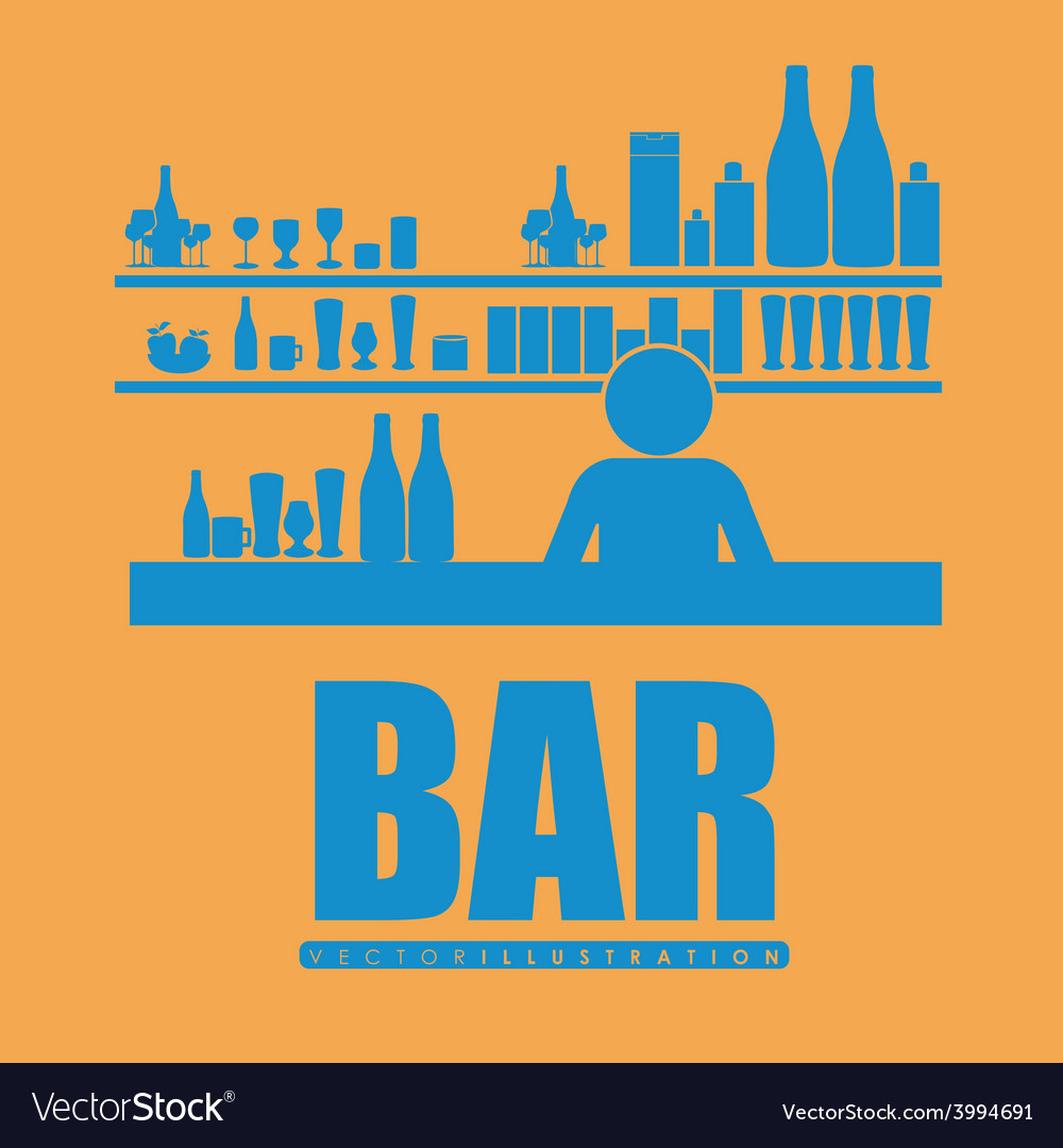 Bar design Royalty Free Vector Image VectorStock