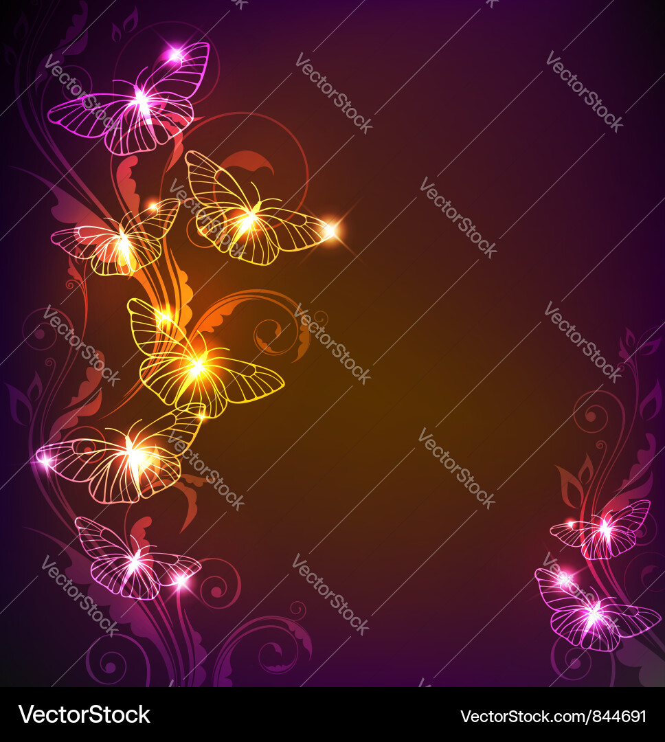 Butterfly abstract Royalty Free Vector Image - VectorStock